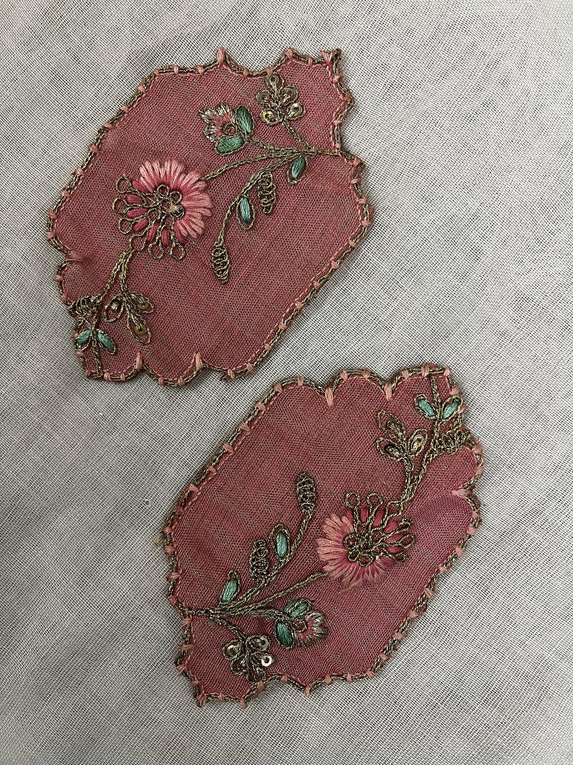 Decorative Floral Fabric Appliqués