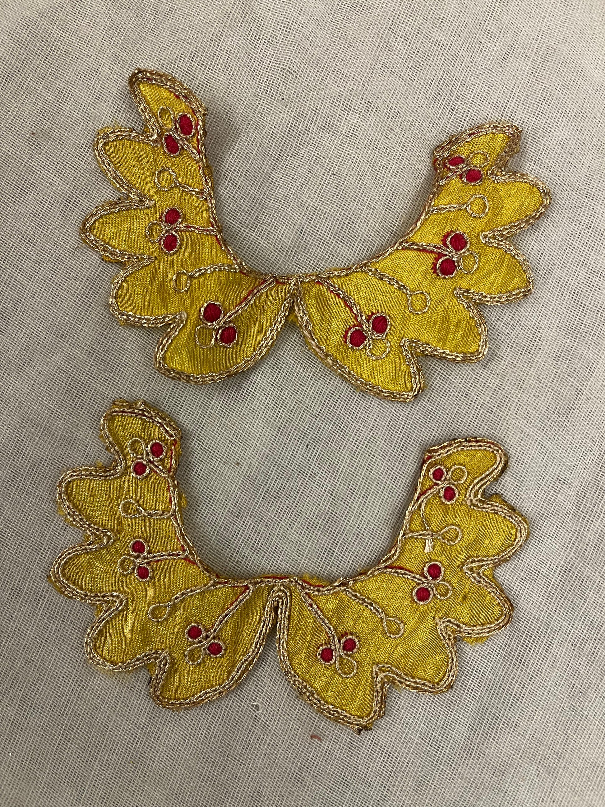 Golden Yellow Neckline Patch
