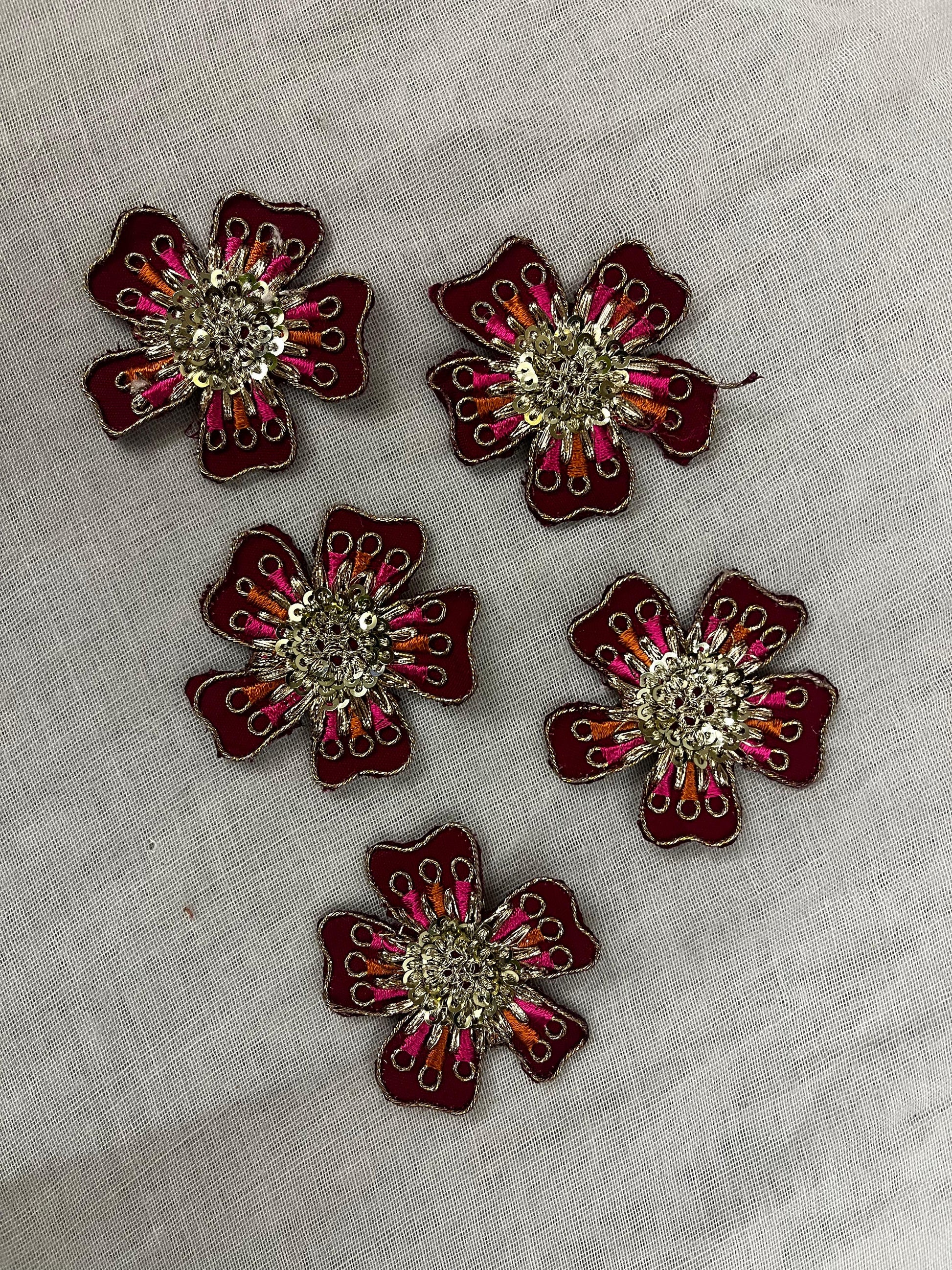 Ruby Bloom Sequin Patch
