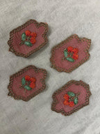 Mauve Hexagonal Floral patch