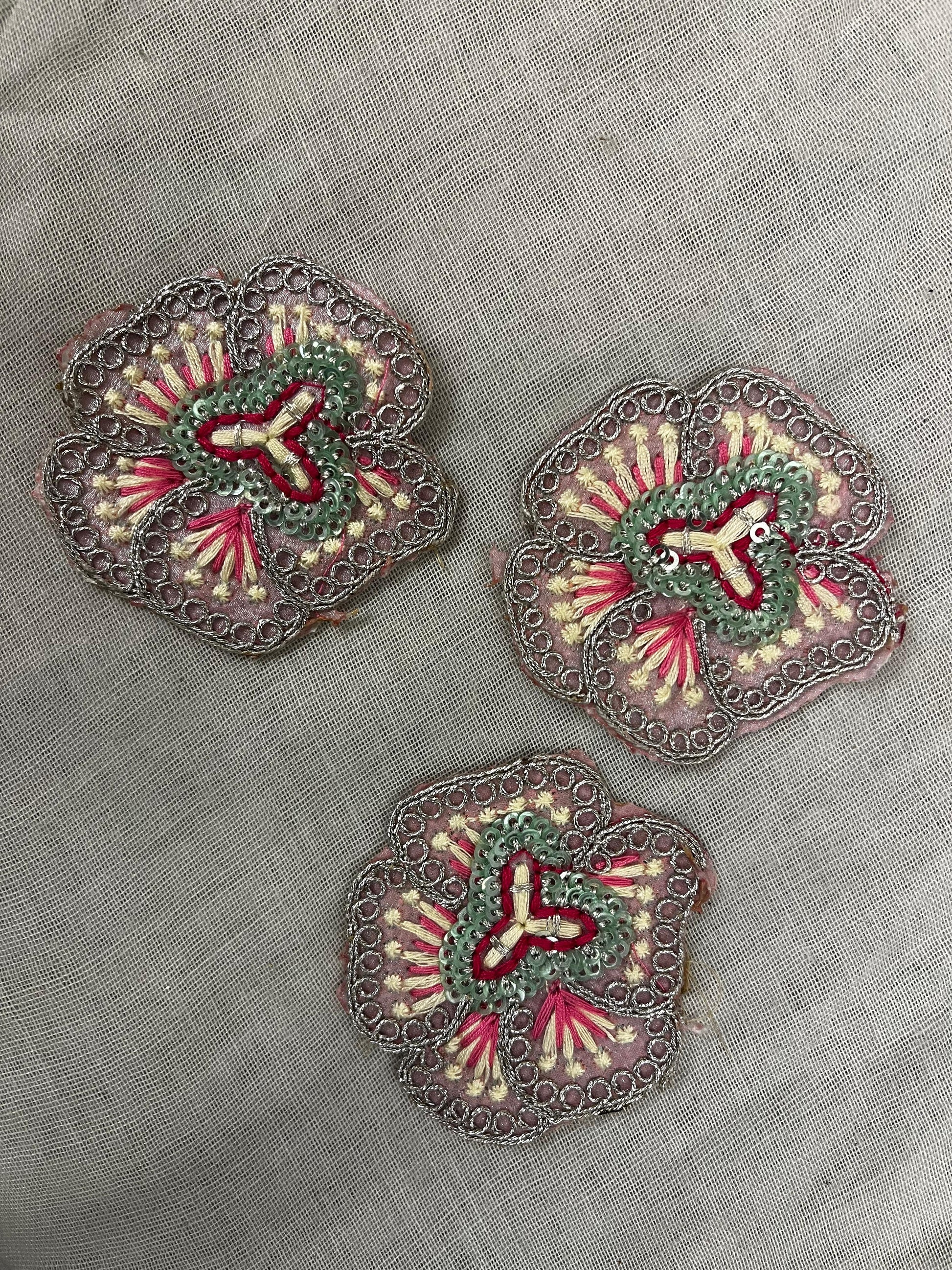 Multicolored Beaded Flower Patch