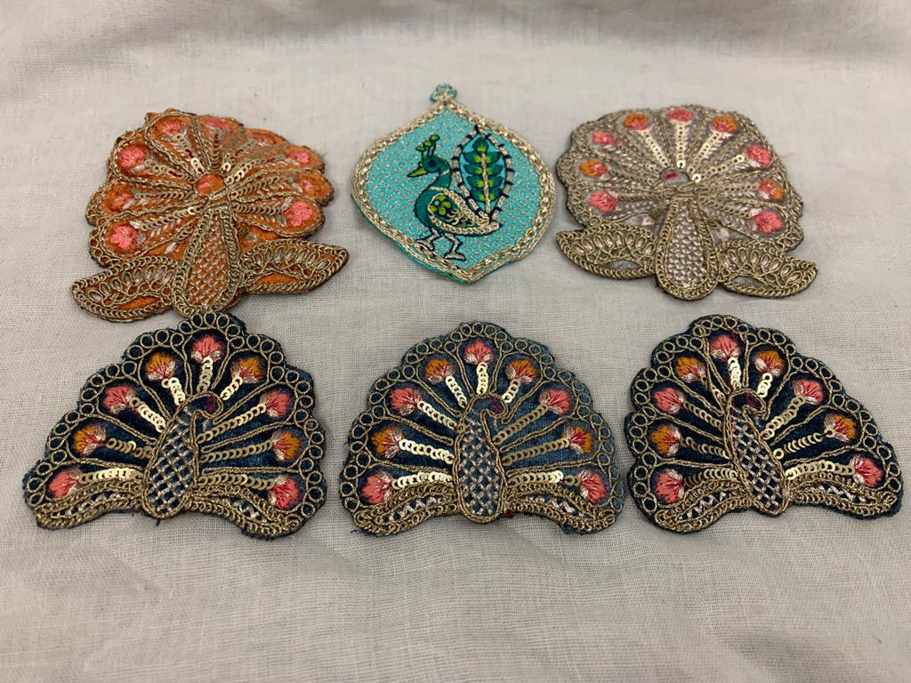 Zari Peacock patch