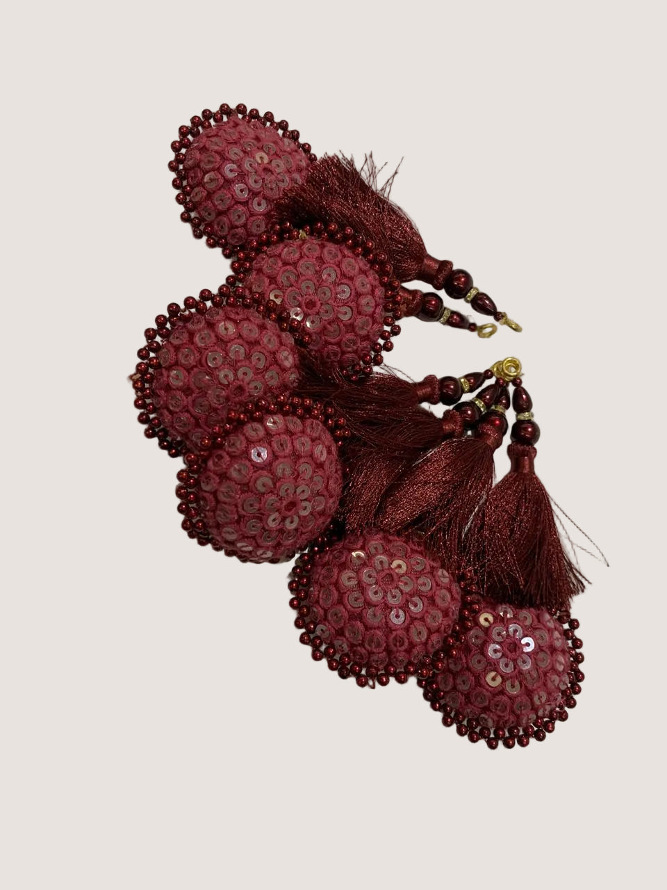 Floral Embroidered Decorative Tassel