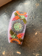 Multicolor Floral Embroidered Net Trim