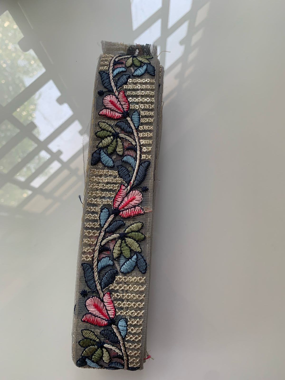 Floral Embroidered Lace Trim
