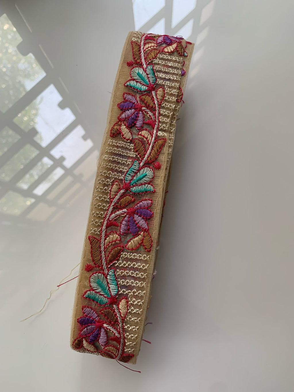 Floral Embroidered Lace Trim