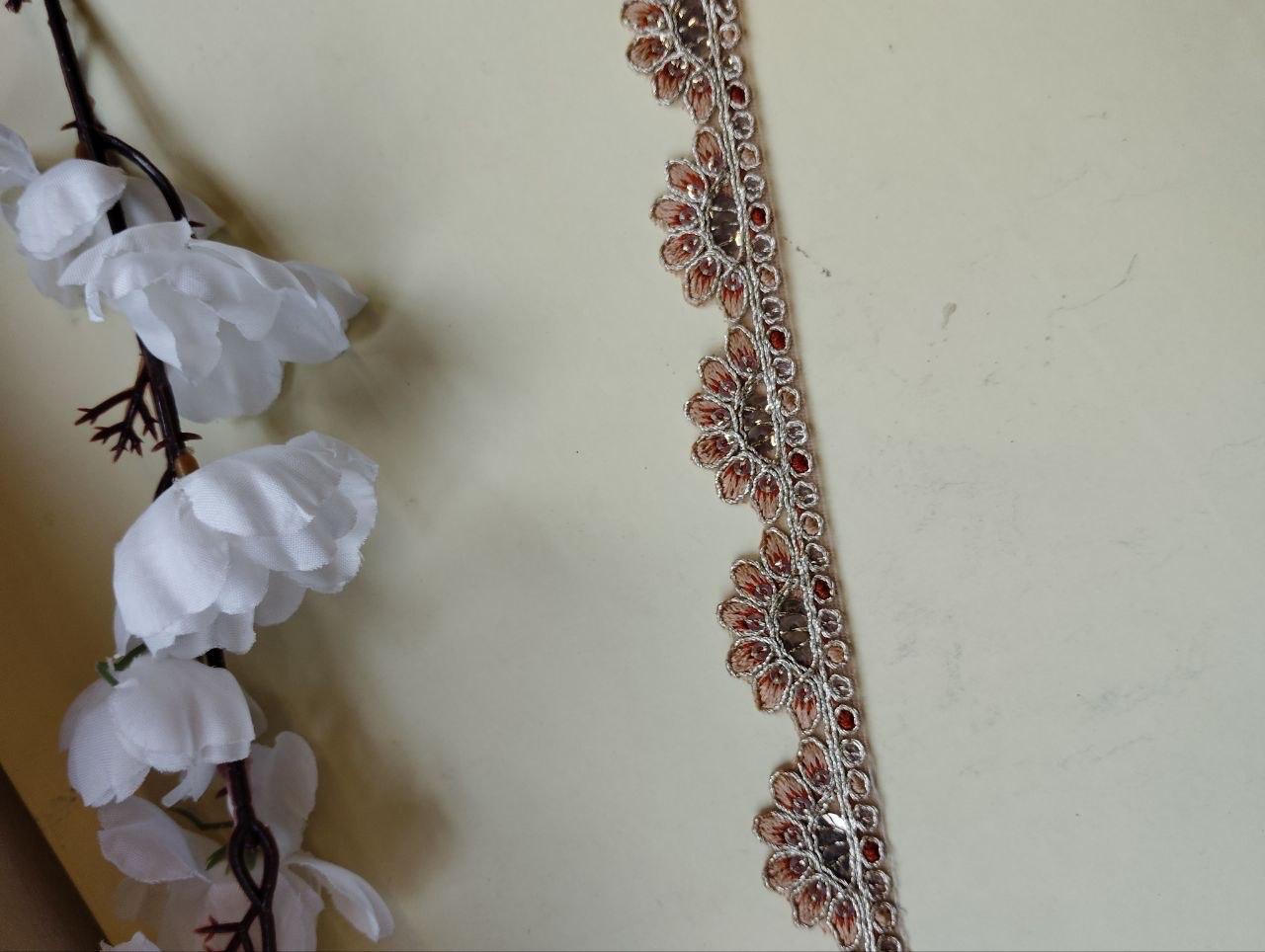 Embroidered Sequin Lace Trim