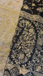Zari Embroidered Georgette Fabric